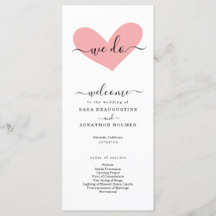 Romantisch "we doen" huwelijksprogramma programma