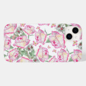 Romantisch wit roze geel zomer roos floraal Case-Mate iPhone case (Achterkant (horizontaal))