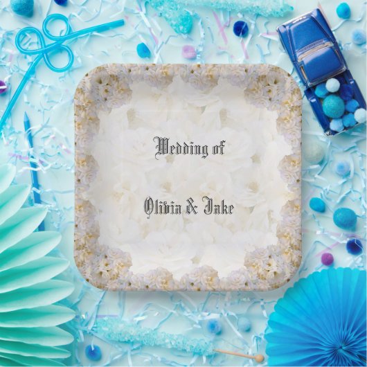 Romantisch wit rozen bord (Feest)