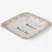 Romantisch wit rozen bord (Gebogen)