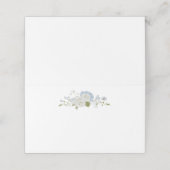 Romantisch Zacht Blauw Wit Huwelijk (Buitenkant ongevouwen)