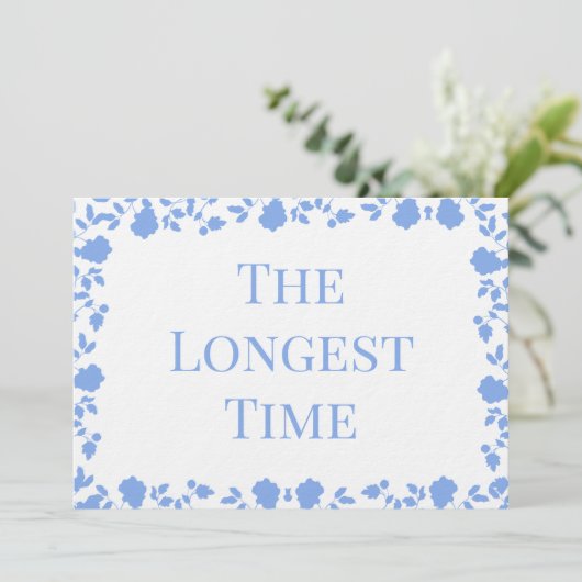 Romantisch zacht lied Namen Tafel Kaarten (Staand voorkant)