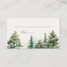 Romantisch zomerbos Wedding Place Card Plaatskaartje