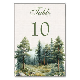 Romantisch zomerse bos bruiloft kaart