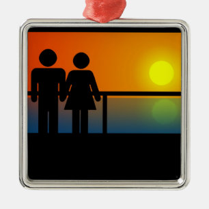 Romantisch Zonsondergang Ornament