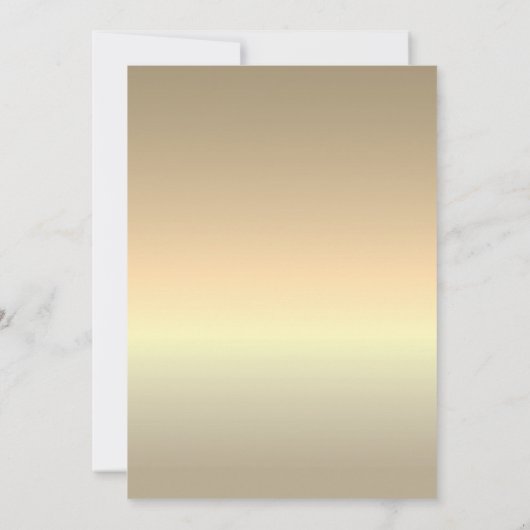 Romantisch Zwart Goud Monogram Bruiloft uitnodigin Kaart (Achterkant)