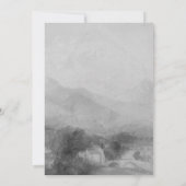 Romantisch Zwart-wit Elegant Klassiek Oud Geld Kaart (Achterkant)