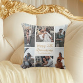 Romantische aangepaste jubileum foto collage moder kussen
