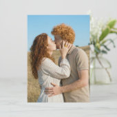 Romantische Aardse Foto Kaart (Staand voorkant)