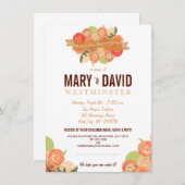 Romantische Abstracte Roos 50ste Verjaardagsfeestj Kaart (Voorkant / Achterkant)