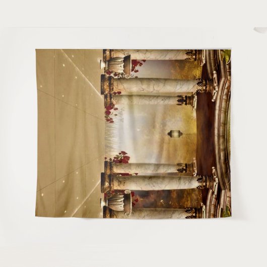 Romantische achtergrond wandkleed (Voorkant (horizontaal))