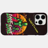 Romantische aliens onder kosmische zonsondergang Case-Mate iPhone case (Achterkant (horizontaal))