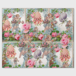 ROMANTISCHE ANGEL-SPEELROSEN, EENVOUDIGE EIEREN CADEAUPAPIER