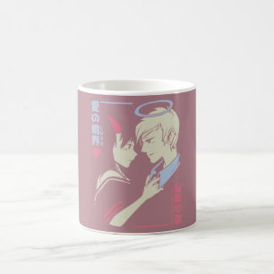 Romantische Anime Koppel Manga Stijl Koffiemok