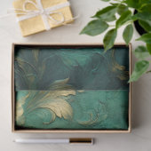 Romantische Antiek Emerald en Gold Design Series 2 Tissuepapier (Geschenk)