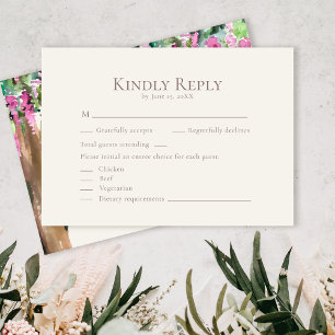 Romantische Aquarel Acacia Trouw RSVP Kaart