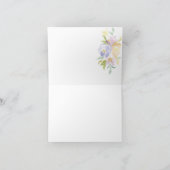 Romantische Aquarel Bloemige Bruiloften Dank Je We Bedankkaart (Binnen)