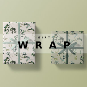 Romantische Aquarel Botanische Begroeiing Inpakpapier Vel