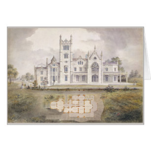 Romantische Architectuur Waterverf Elegant Blank