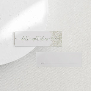Romantische Baby's Breath Date Night Ideeën Kaart