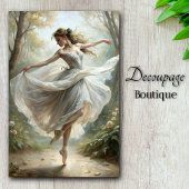 Romantische Ballerina Dance Forest Decoupage Tissuepapier
