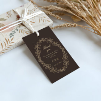 Romantische Barokke Sierlijke Trouwframe Cadeaulabel