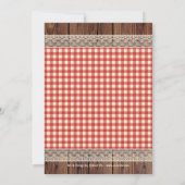 Romantische BBQ Bridal Shower Kaart (Achterkant)