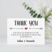 ROMANTISCHE BEDANKKAART (Staand voorkant)