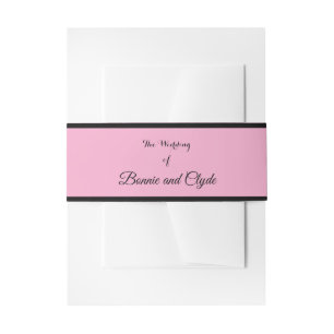 Romantische Belly Band Wrap voor Huwelijksuitnodig Uitnodigingen Wikkel