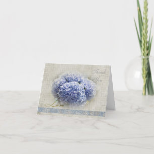 Romantische Blauwe Hortensia Bedankt