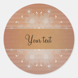 Romantische bloei ronde sticker