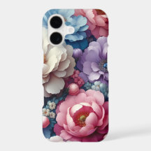Romantische bloem motief iPhone hoes