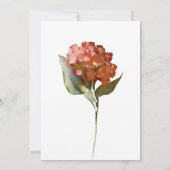 Romantische Bloemen Bruids Douche Uitnodiging (Achterkant)