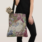 Romantische bloemen Canvas tas (Dichtbij)