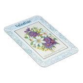 Romantische  Bloemen Kant Border Valentijn Magneet (Rechterzijde)