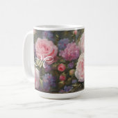 Romantische  bloemen koffiemok (Voorkant links)