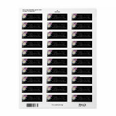 Romantische Bloemen Moody Donkere Bloemen Retourad Etiket (Full Sheet)