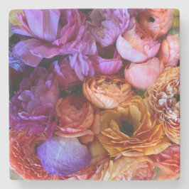 Romantische bloemen onderzetter