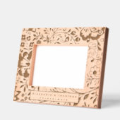 Romantische Bloemen Pas getrouwd bruiloft Gegraveerde Lijstjes (Links)