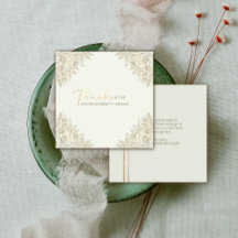 Romantische bloemenbruiloft RSVP | Script Bedankt