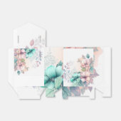 romantische bloemendoos bedankdoosjes (Uitgevouwen)