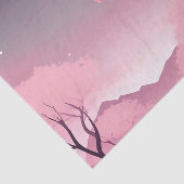 Romantische bloemenkersenbloesem tissuepapier (Detail)