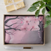 Romantische bloemenkersenbloesem tissuepapier (Geschenk)