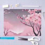 Romantische bloemenkersenbloesem tissuepapier (Craft)