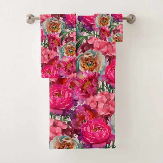 Romantische bloemtuin bad handdoek (Insitu)