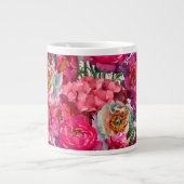 Romantische bloemtuin extra grote beker (Voorkant)