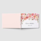 Romantische bloesem bloesem bloemenbruiloft gastenboek (Volledig)