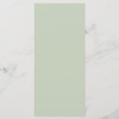 Romantische Blush Mauve Horizontale Bewaar de Datu Menu (Achterkant)