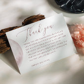 Romantische Blush Moon | Script Hemelse bruiloft Bedankkaart