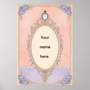 Romantische Blush Vanity Poster